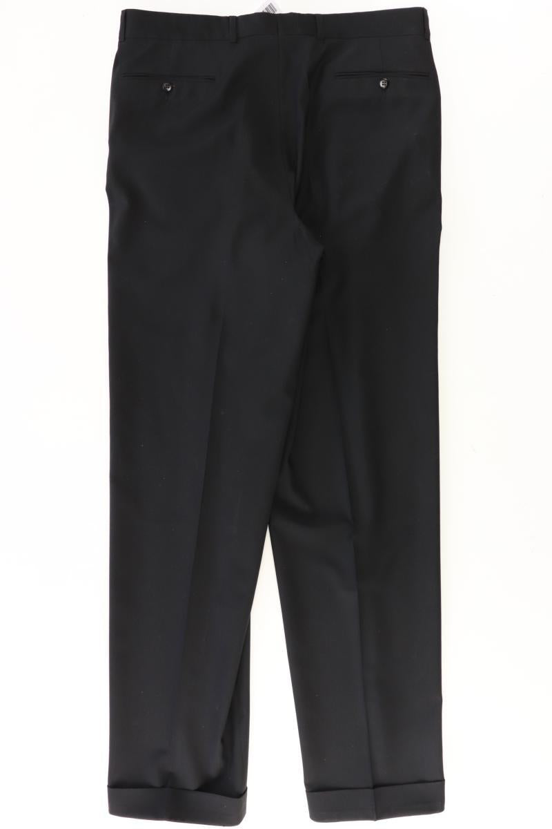 Hugo Boss Anzughose für Herren Gr. Langgröße 106 schwarz aus Schurwolle